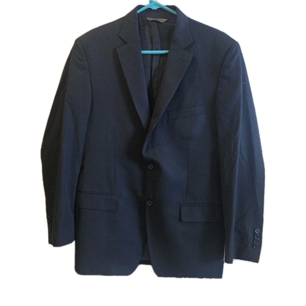 Vtg.Pronto Uomo Signature 42R Zignone Super 120s Wool‎ Blazer Italy Double Vent